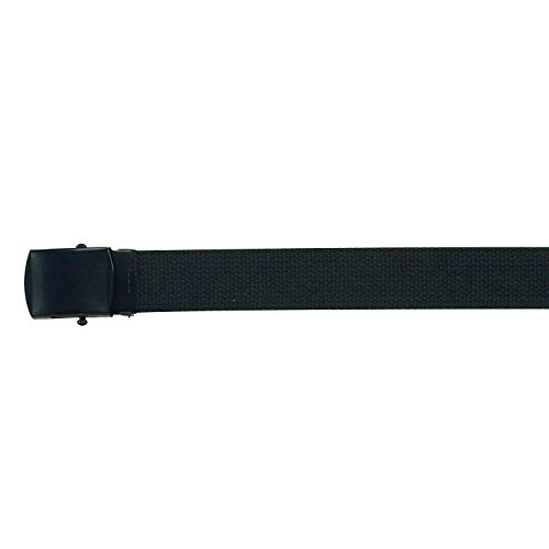 Rothco Web Belts with Buckle, Black, 44