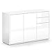 Produktbild Vicco Kommode AVOLA Sideboard Mehrzweckschrank Schrank Hochglanz (Weiß, 116 cm)