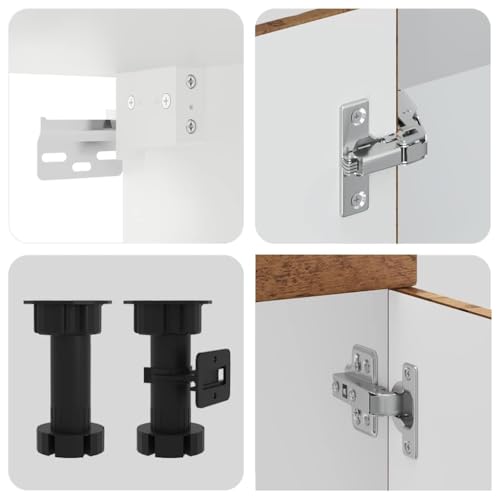 vidaXL Kalmar 11-Piece Kitchen Cupboard Set with Vintage Wood Finish Material - Image 5