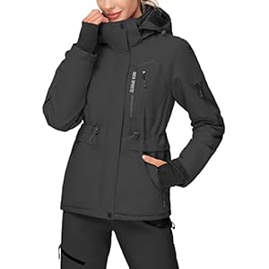 IUGA Waterproof Ski Jacket Women Warm Outdoor Winter Jackets Windproof Snowboard Winter Coats for Mountain Hiking