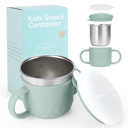 Image of Mity rain Stainless Steel Snack Containers, 4-in-1 Spill Proof
