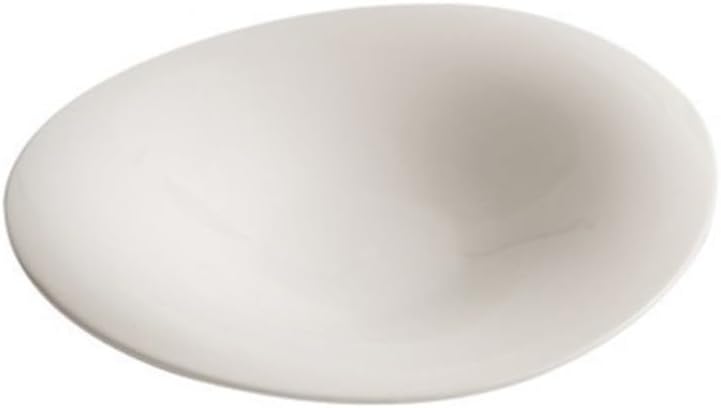 Dinner Plates Thick White Ceramic Serving Plate - Sushi Salad Pasta Soup Dish(31.3cm)