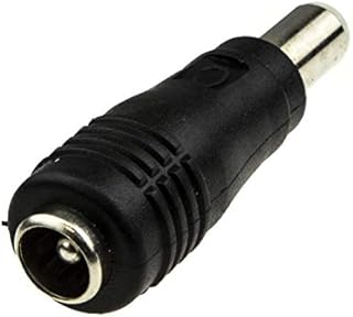 kenable CCTV 5.5mm x 2.1mm Female Socket to 2.5mm Male Plug DC Power Adapter Converter [2.1mm Socket to 2.5mm Plug]