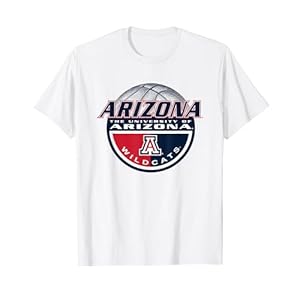Arizona Wildcats Basketball Dunk White Officially Licensed T-Shirt