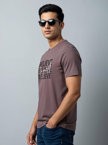 Image of ADRO Tshirt for Men | Printed T Shirt for Men | 100% Cotton Regular Fit T-Shirt |Printed T Shirt