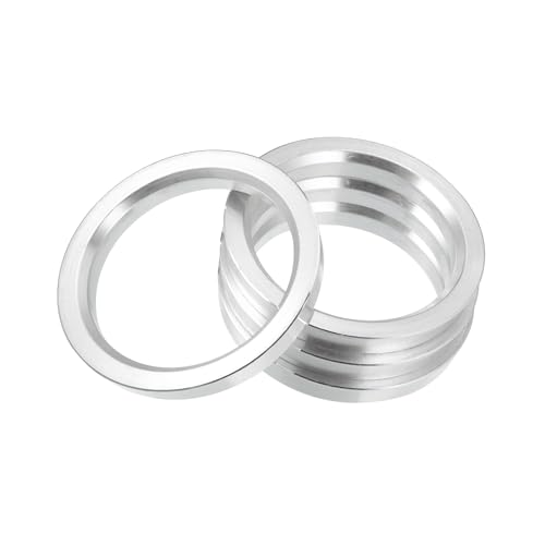 Hihaha 4pcs OD 83.1mm to ID 66.1mm Aluminium Alloy Car Hub Centric Rings Wheel Bore Center Spacer Durable Material