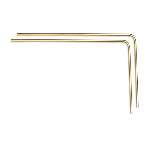Image of Brass Dowsing Rods Pair | Diameter-5MM |Aura Energy Checker | Feng Shui | Reiki | Dowser | Diving Rod | Diameter-5MM | Only 2 Rod | Dowsing L Rods Pair |