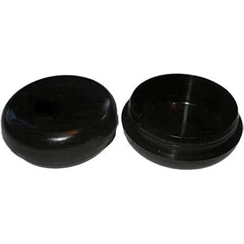 NickHouse 1-1/2" Deluxe Wrought Iron Outdoor Patio Furniture Glides Inserts End Caps for Table and Chair Feet (16, Black) Cover