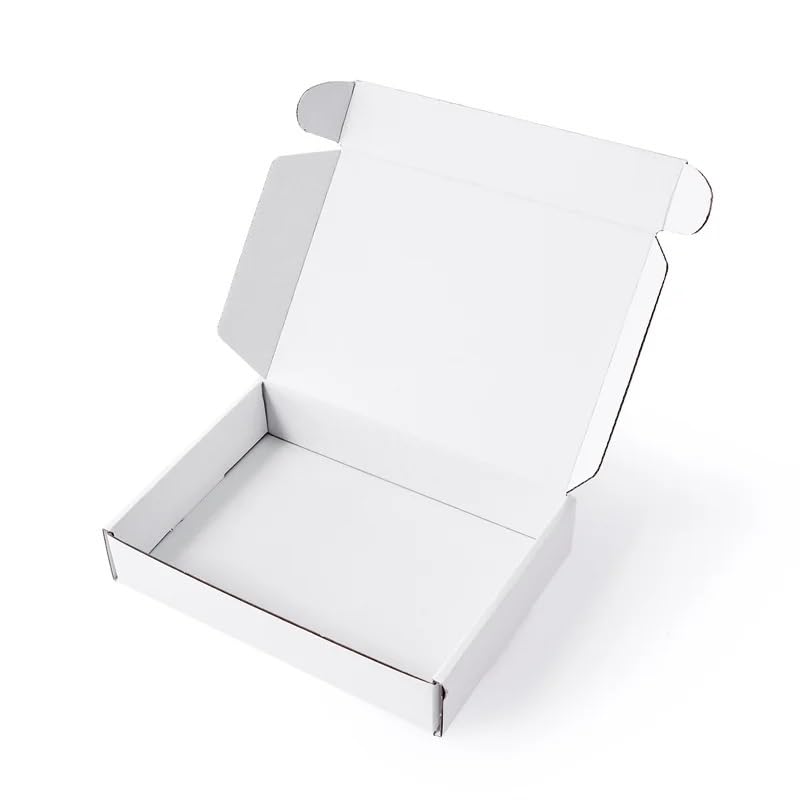 Sacchetti carta regalo kraft Scatole regalo Kraft 10 pezzi/Cartone Kraft Cartone da imballaggio in cartone bianco nero Festival Confezione regalo for feste Supporti in cartone for sapone (Color : W