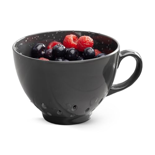 Zeal G300T Colander, Melamine, Dark Grey