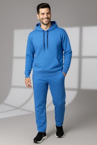 Image of Mack Jonney Solid Track Suit for men | Co-ord Set | Warm Fleece Tracksuit Set | Full Sleeve Hoodie