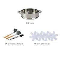 Anymark 16PCS Pots and Pans Set Non Stick Cookware (black, 16pieces) — image 3