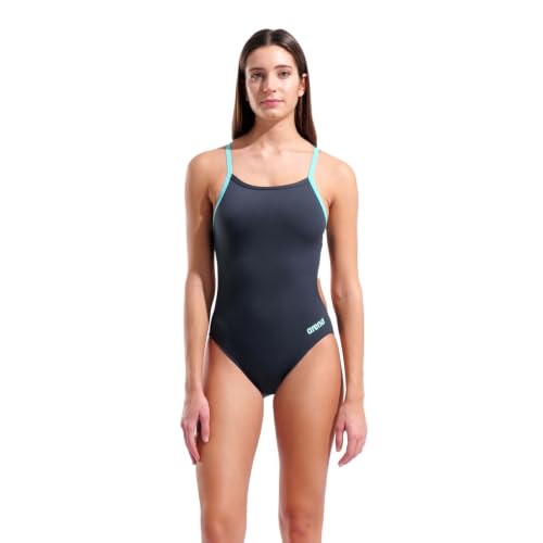 Image of Arena Women's Solid Team Swimsuit Challenge Back MaxLife Open Back Bathing Suit Athletic Swimwear