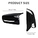 Gloss Black Car Side Mirror Cover Caps Replacement Compatible with BMW 2017-2022 G20 G21 G30 G31 G11 G12 G14 G15 G16 Left Driver Side Right Passenger Side