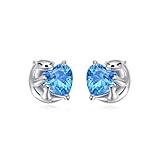JBAERD Otter Earrings Sterling Silver Sea Otter Stud Earrings Ocean Animal Jewelry Gifts for Women