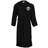 Spass kostet Bademantel Frottee mit Kapuze und Aufnäher La Familia FCK Blut für Blut Größe S bis XXXL