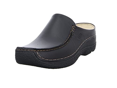 Wolky Comfort Extra Komfort Seamy Slide - 70000 gedruckt Leder schwarz - 40