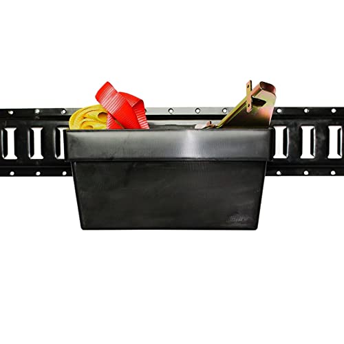 DC Cargo Mall Large E Track Storage Bin (4 Pack) – Heavy-Duty E Track Basket Organizer – Compact E Track Accessories for Enclosed Trailers