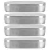 4 Stück Sterilisationsbehälter mit Deckel, Aluminium für Labor