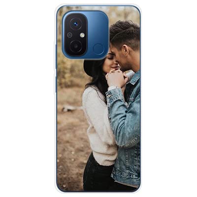 Kartoon Kase Funda XIAOMI Redmi 12C Personalizada con Foto | Funda Personalizada Redmi 12C | Funda Transparente Redmi 12C con Dibujo Texto Flexible para Redmi 12C