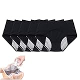 Ever Dry Leakproof Ladies Underwear, Panties Leakproof Underwear,Panties for Women Over 60s with Incontinence (CA/US, Alpha, X-Large, Regular, Regular, 5Pcs Black)
