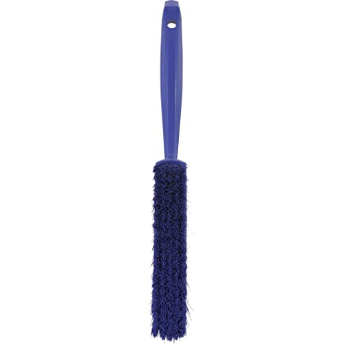 Image of 1 19 /32 in W Bench Brush, Soft, 6 3 /4 in L Handle, 7 in L Brush, Purple, Plastic, 13 in L Overall - 1 Each