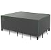 Patio Table and Chairs Furniture Set Cover, 92 x 62 Inches, Heavy Duty Waterproof UV Resistant for Rectangular/Oval 7-Piece/9-Piece Outdoor Dining Set, Grey