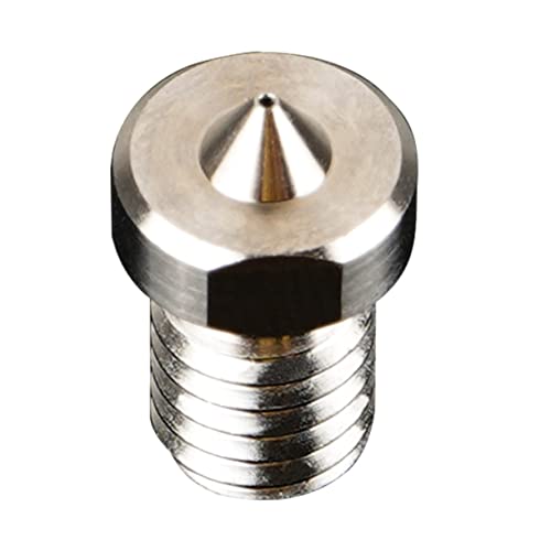Hohopeti Nozzle in Silver for Titanium Alloy 3d Printer Printing Accessory Lightweight and Sturdy Made of High-grade Mat