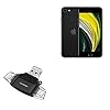 BoxWave Smart Gadget Compatible with Apple iPhone SE (2020) – AllReader SD Card Reader, microSD Card Reader SD Compact USB – Jet Black