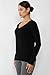 JENNIE LIU Women's 100% Pure Cashmere Long Sleeve Ava V Neck Pullover Sweater