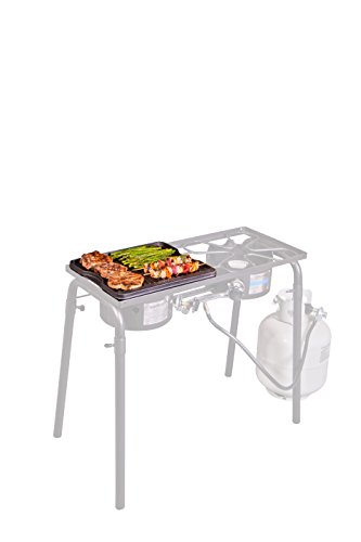 Image of Camp Chef Reversible Pre-Seasoned Cast Iron Griddle, Cooking Surface 14 in. x 16, Black (Pack of 3)