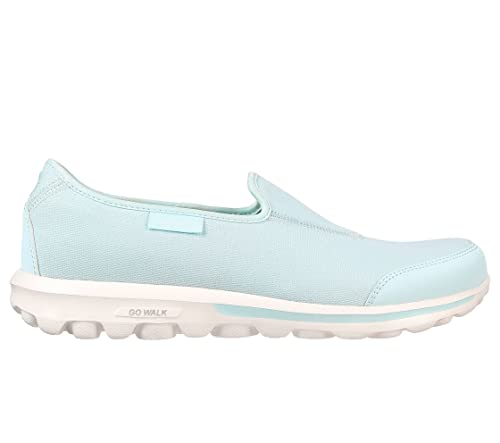 Skechers Women's GO Walk Classic-Ideal Sunset Sneaker, Aqua, 7.5 US