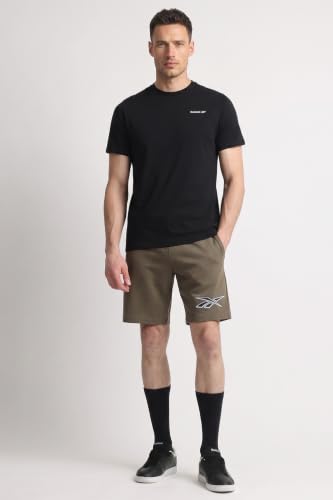 Image of Reebok Men's 100% Cotton Casual T-Shirt - Pure Cotton Soft Breathable Regular Fit Half Sleeve Tee for Men | Round Neck Tshirt for Men Cotton Tshirt