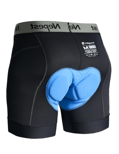 Nepest Mens Cycling Underwear 4D Padded Bike Shorts MTB