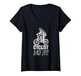 Photo Gallery donna cyclist since 1978 scheletro guida bmx maglietta con collo a v Photo Gallery donna cyclist since 1978 scheletro guida bmx maglietta con collo a v