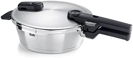 Fissler, Vitaquick Premium Schnellbratpfanne (2,5 L, Ø 22 cm), Edelstahl, 2 Garstufen, Induktion, Made in Germany