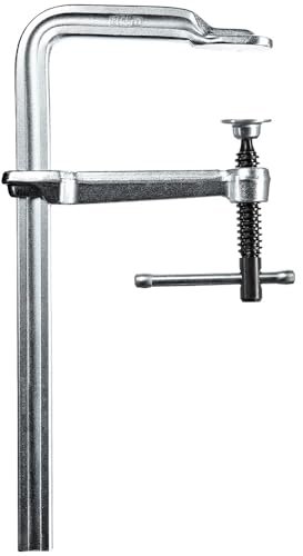 BESSEY Ganzstahl-Schraubzwinge GS50K, Spannweite 500 mm Ausladung 120 mm, Knebelgriff für einfache Kraftübertragung beim Anspannen, Gewicht 2,17 Kg