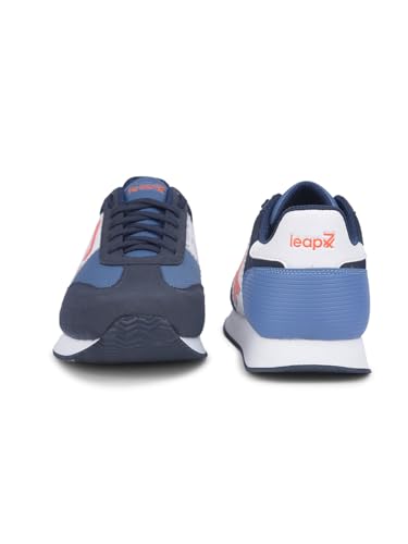 Image of Liberty LEAP7X BACKAM-1E Casual Shoes for Men with PU Upper | EVA Sole Coloured Lacing Sneakers | Soft & Comfortable Footbed | Memory Foam Insole | Quick-Wear Elastic Laces | Stylish & Modern