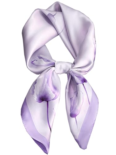 Onllh Silky Scarf for Women Lightweight Satin Bandanas Neck Hair Wrap For Sleeping Head Scarves 27.5 A5