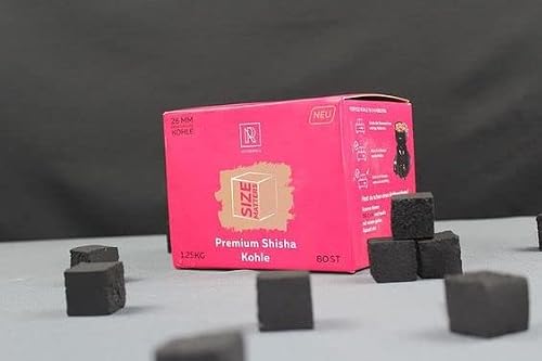 Hookah Charcoal Hookah Coals For Hookah Coconut – Xl Pack 84 Count & 1.2 Kg (2.6 Lbs) – Premium Quality 25Mm (1X1X1 In) – 100% Natural Coconut Charcoal Hookah Cubes – Not Quick Light #TOP6