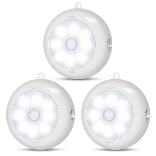 Reoshine Motion Sensor Light Indoor AA Battery Operated, Under Cabinet Lighting, Magnetic Stick on...