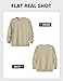Dokotoo Men Mens Fashion Sweatshirts Fall Winter Clothes Long Sleeve Lightweight Thin Shirt Geometric Texture Dressy Crewneck Pullover Sweaters Khaki X-Large