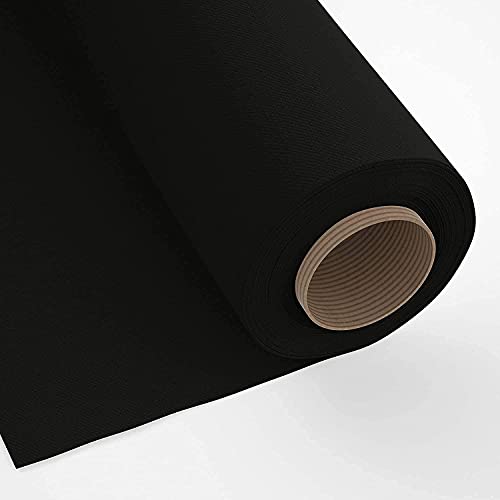 Image of 60 Inch Wide Jet Black Cotton Canvas 10 Oz Heavyweight Untreated Fabric for Sewing Bags Painting Crafts Backdrops Upholstery Rustic DIY Projects