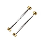 masar – Viti per orologi – Barre a vite di fissaggio per cinturino – Testa a vite (H) – 2 pezzi, Oro 150 H Ø 3,5 mm, 14mm