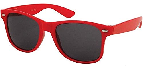Boolavard TM Sonnenbrille Nerdbrille retro Art. 4026 (Rot Tönung)
