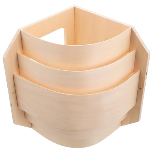 WOONEKY Paralume Sauna in Legno Sottile e Traslucido per Angoli Resistente ad Alte Temperature e Umidità Lampada da Sauna Decorativa per Illuminazione Soffusa
