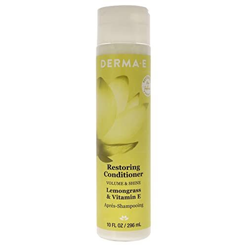 Derma-E Restoring Conditioner For Volume & Shine – Sulfate Free Volumizing Conditioner With Lemongrass & Vitamin E – Nourishing Color Care Conditioner, 10 Oz #TOP10