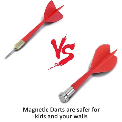 Image of Mini Explorer Magnetic Dart Board for Kids 15 Inch - Safe Dart Game Set with 4 Darts, Indoor Outdoor Sports Toy for Boys Girls, Family Game, Party Game, Birthday Gift Toy