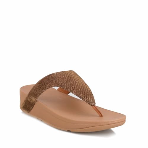 Image of FitFlop Women's LULU Suede Toe-Post Sandals | Lightweight Summer Walking Sandals with Cushioned Comfort, Arch Support & Grip