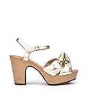  Sandalias de tacón de piel Pedro Miralles modelo POLOP en tonos . Hecho a mano en España